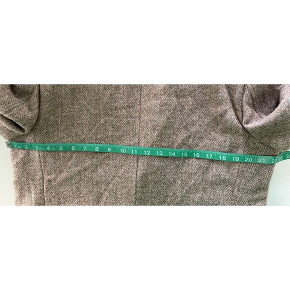 Vtg Polo University By Ralph Lauren Wool Tweed Blazer Herringbone Old Money 44 - Picture 10 of 13